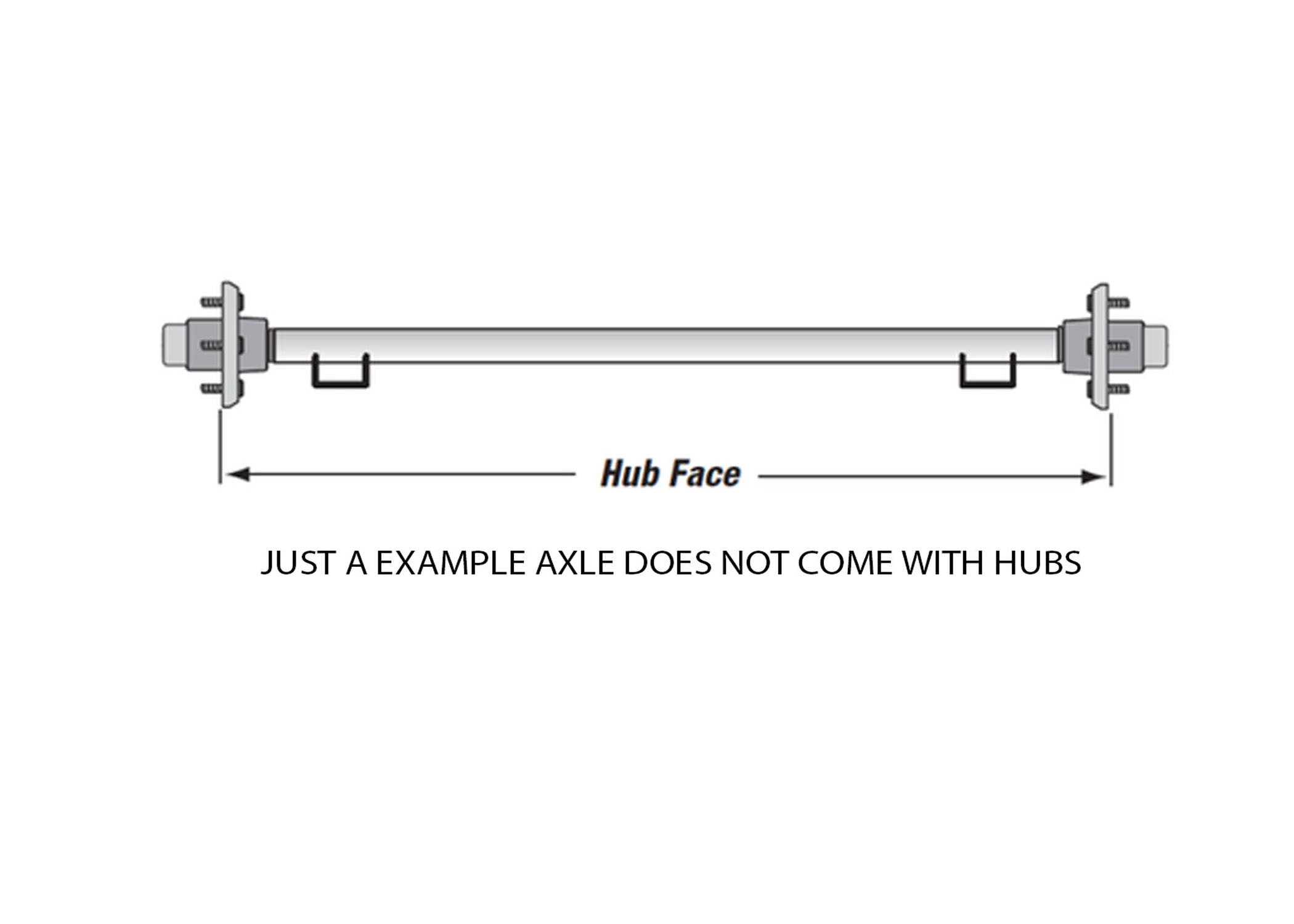 Product Image: 2200# STRAIGHT AXLE BEAM ONLY, HUB FACE 80″