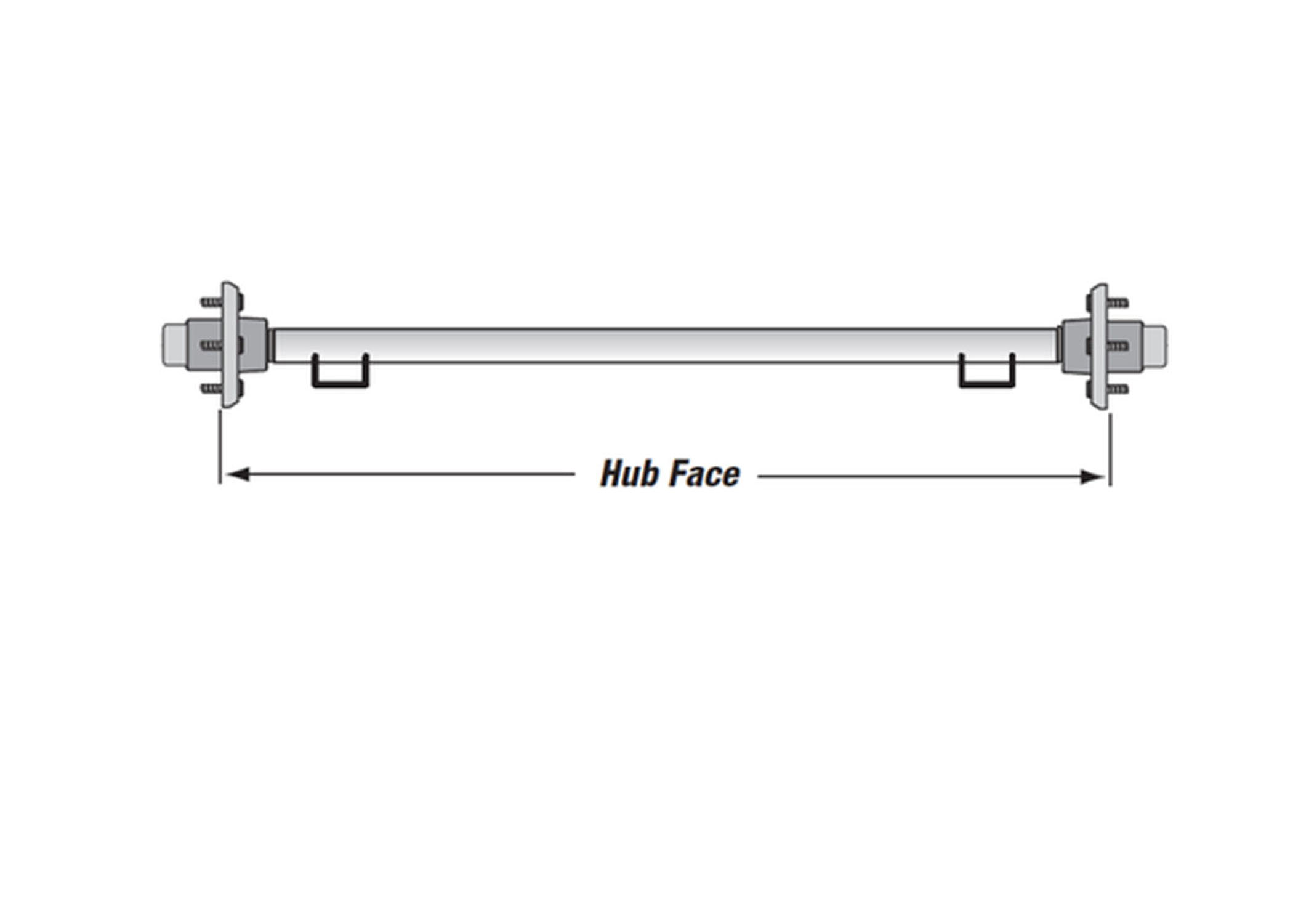 Product Image: 3500# STRAIGHT AXLE W/ IDLER HUB, HUB FACE 88″