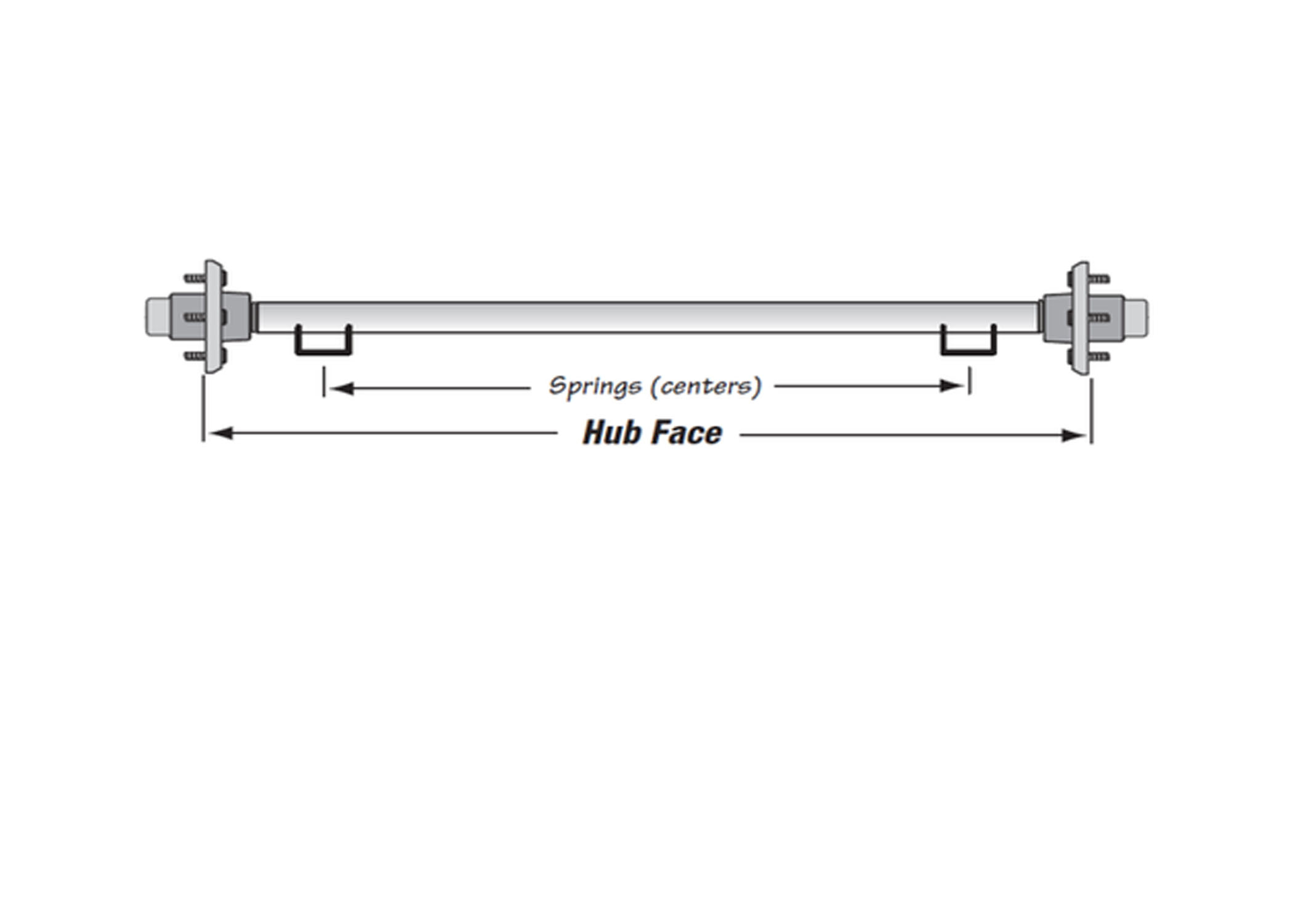 Product Image: 2200# AXLE WITH IDLER HUB, HUB FACE 48″