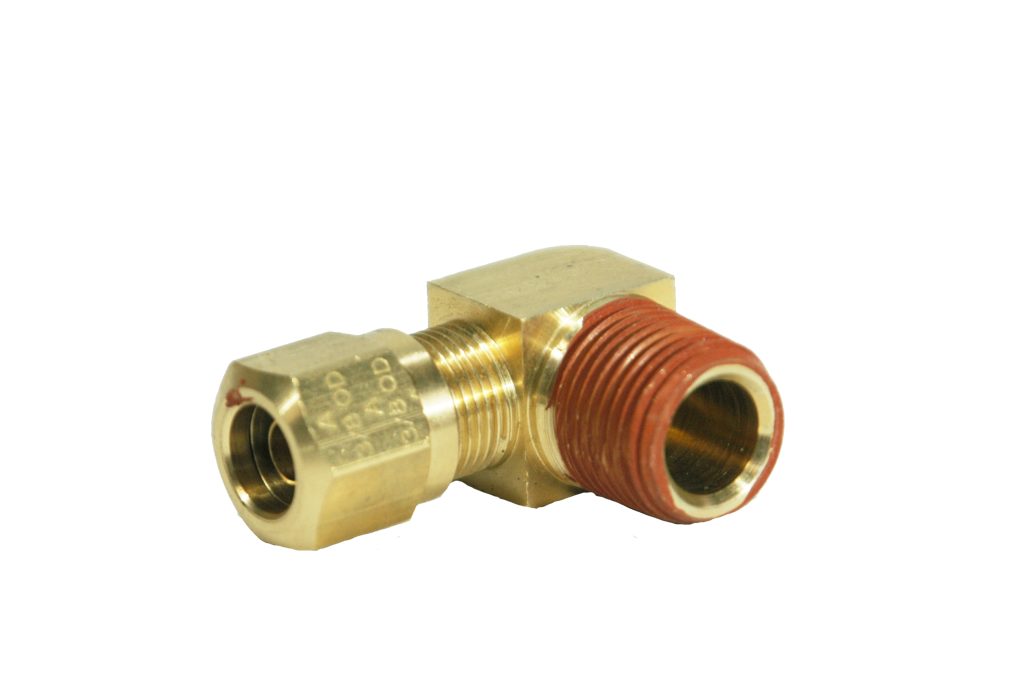 90 DEGREE NYLON TUBING FITTING (3/8in OD, 3/8in NPT)-0