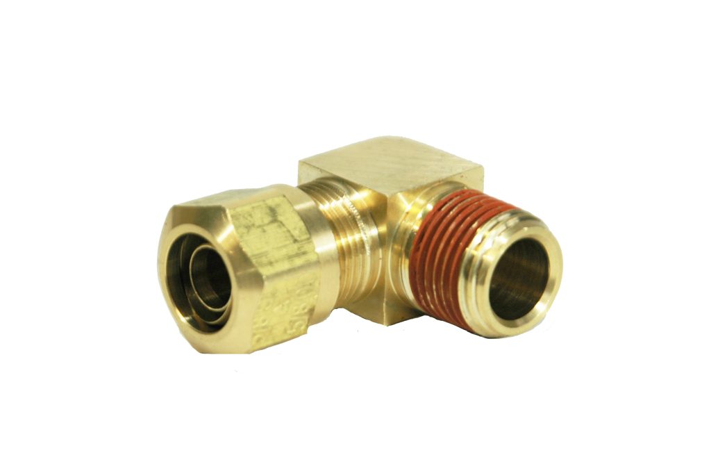 90 DEGREE NYLON TUBING FITTING (5/8in OD, 1/2in NPT)-0