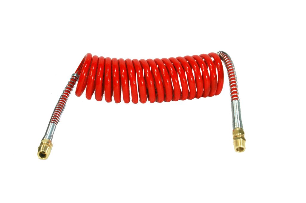 RED COILED AIR HOSE 15'-0