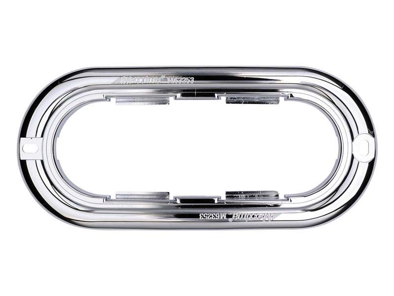 Product Image: 6in OVAL CHROME PLASTIC SNAP-ON FLANGE