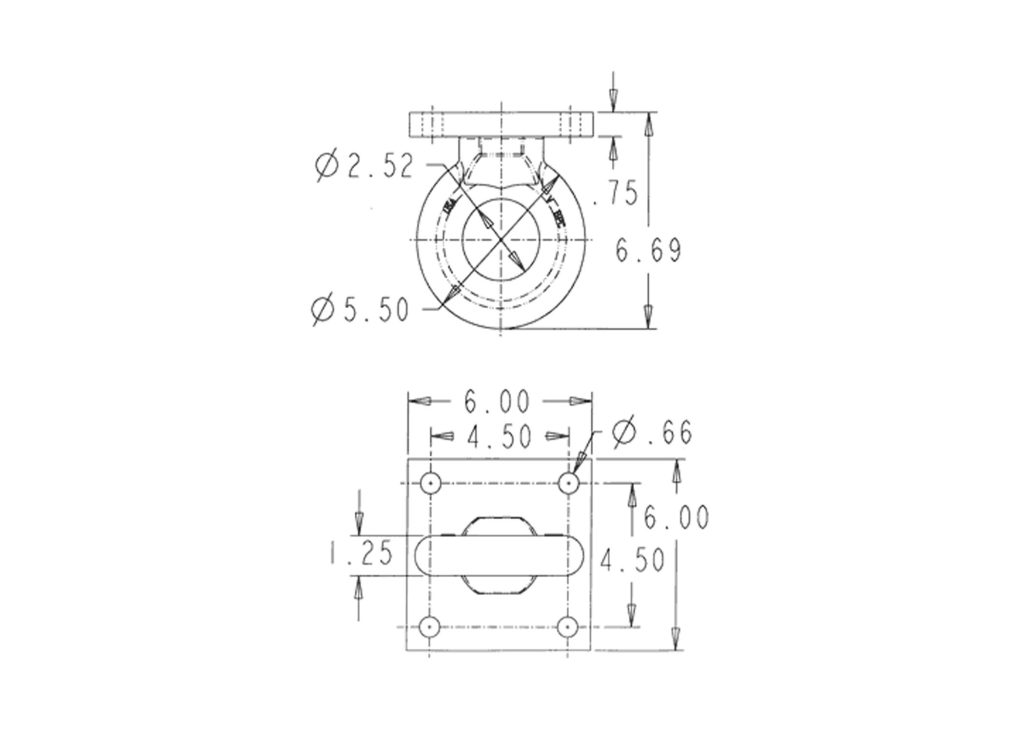 DRAWBAR 4 BOLT WELDED 21K-3656