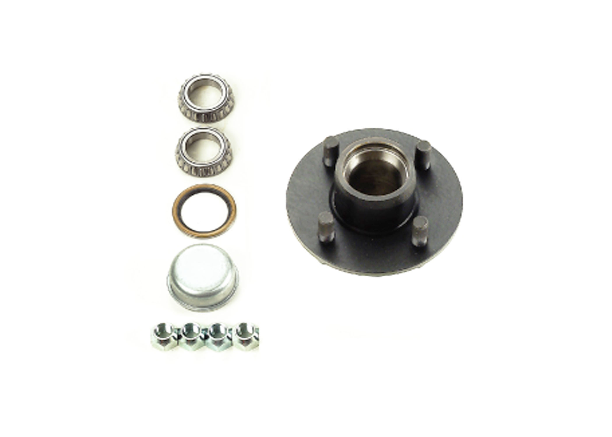 Product Image: 2000# AXLE 4 LUG, 4in BC. IDLER HUB KIT (L44643 BEARING)