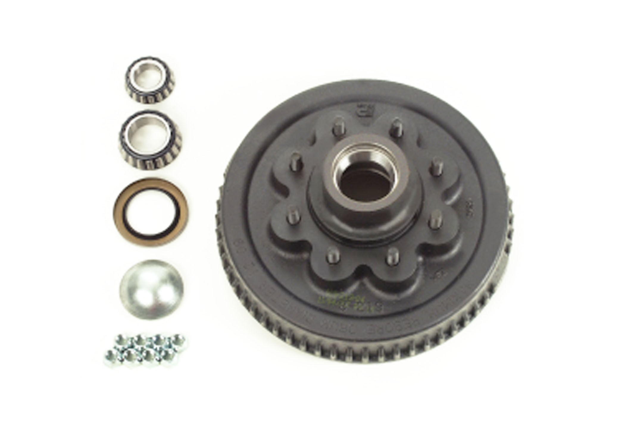 Product Image: 7,000 LB HUB & DRUM  KIT (5/8″ STUDS GREASE, FLANGE NUTS, EZ LUBE)