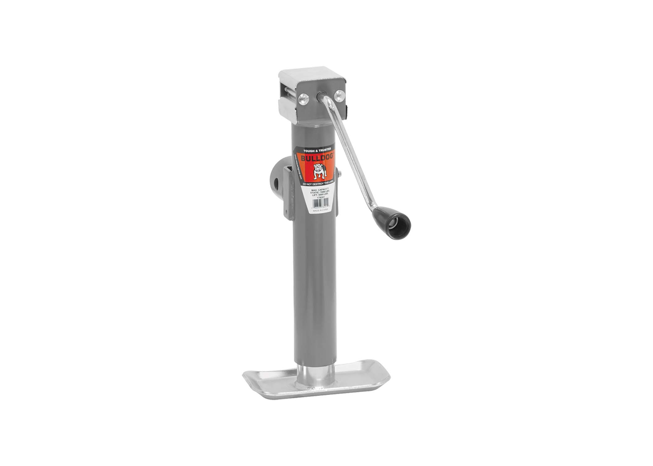 Product Image: 5K SWIVEL JACK (10″ LIFT SIDEWIND, PIPE MOUNT, BULLDOG)