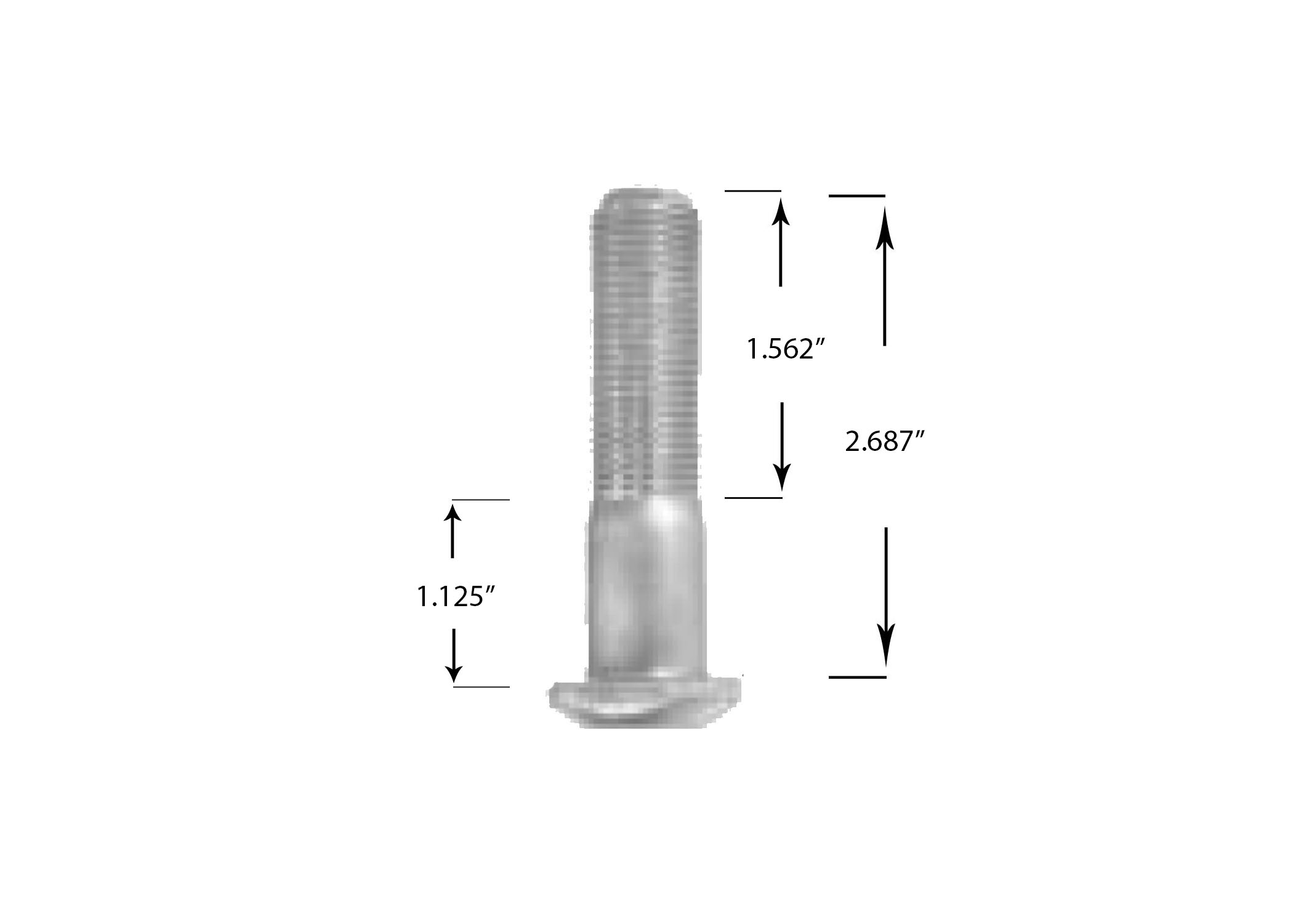 Product Image: STANDARD WHEEL STUD (RH) D-HEAD (BOX OF 10)