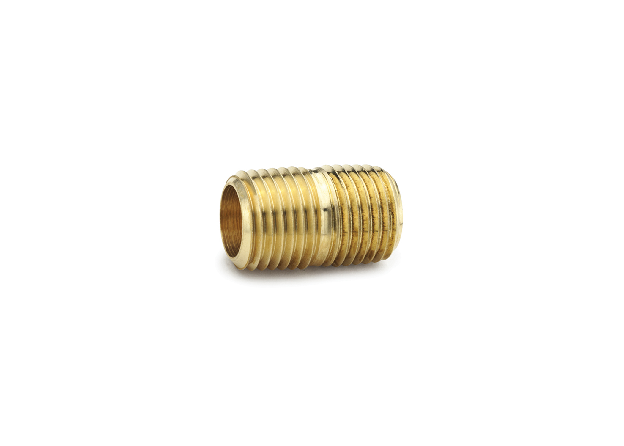 Product Image: BRASS CLOSE NIPPLE 1/4″ MPT