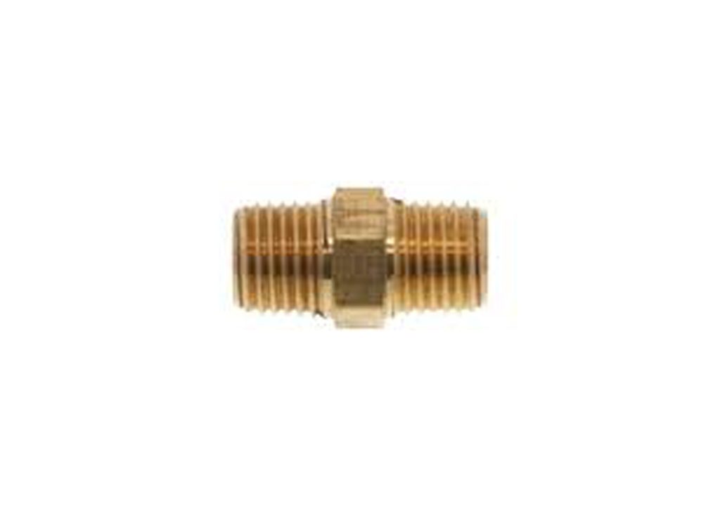 BRASS HEX NIPPLE 1/4