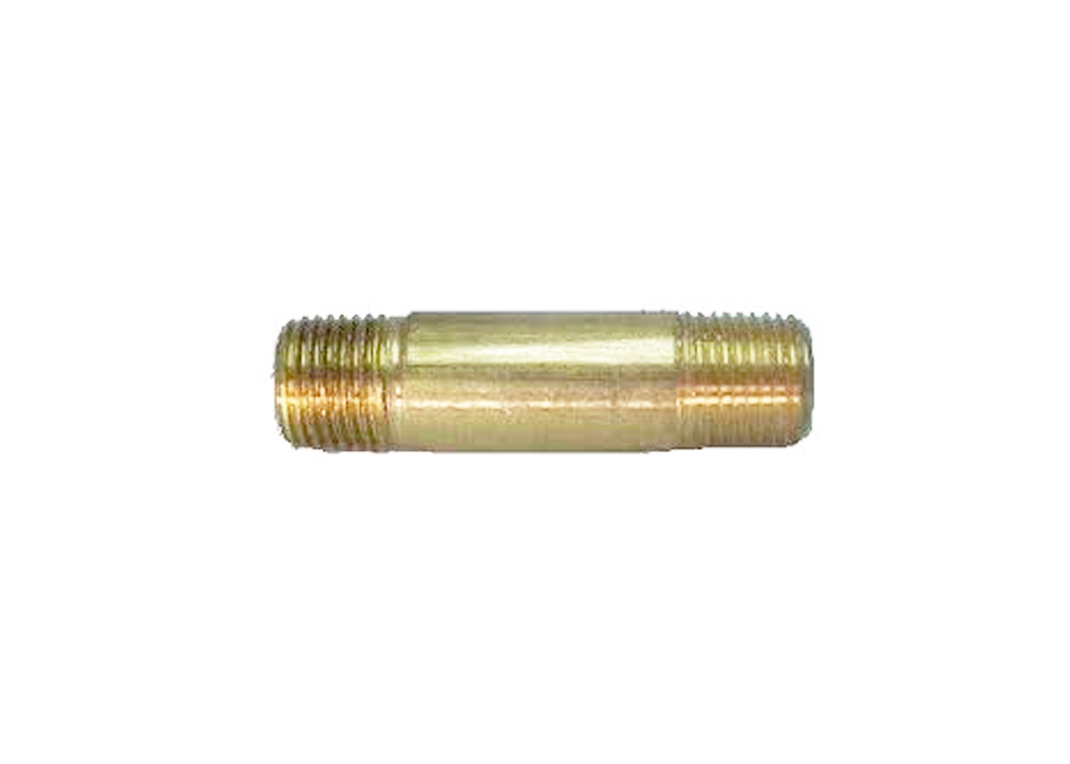 Product Image: BRASS LONG NIPPLE 3/8″ MPT x 2″ LONG (BOX OF 10)